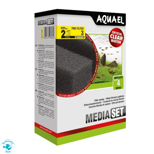 AQUAEL wkład gąbkowy Fan 3 Plus (2szt)