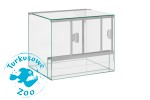 Terrarium 30x25x25 cm, 18l, 3mm - z wentylacją, wejściem na kable  i uchwytami