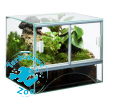 Terrarium 40x30x30 cm, 36l, 3mm - z wentylacją, wejściem na kable i uchwytami