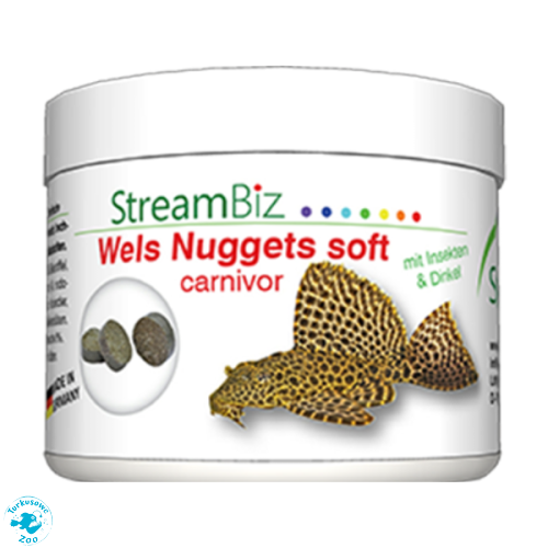 Streambiz Wels Nuggets soft Carnivor 250g - miękkie tabletki dla mięsożernych zbrojników