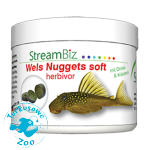 Streambiz Wels Nuggets soft Herbivor 90g - miękkie tabletki dla roślinożernych zbrojników