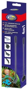 AQUA NOVA Zestaw Akcesoriów do czyszczenia Akwarium 4w1