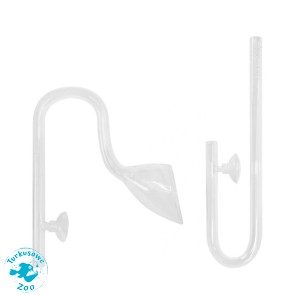 AQUA NOVA Szklany wlot i wylot filtra, średnica węży 16/21mm